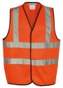 Orange Sleeveless Waistcoats