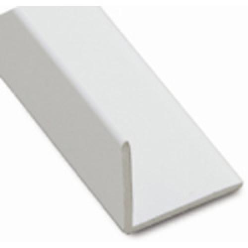 WHITE GLOSS  PLASTIC ANGLE     20 X 20 MM 2 METRE 2003-87550