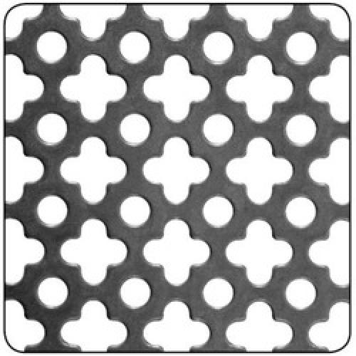 STEEL CLOVER PERFORATED PANEL  500 X 500MM 1MM 2015-4470