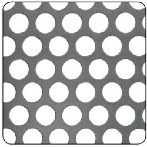 STEEL ROUND PERFORATED PANEL   250 X 500MM 2015-3480