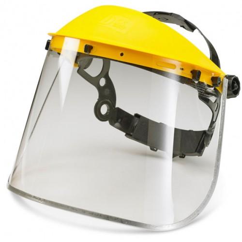 CLEAR VISOR 8" METAL EDGED     B BRAND