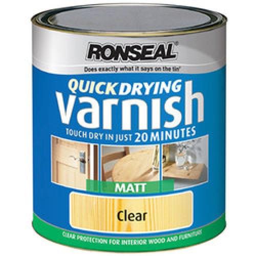 VARNISH CLEAR MATT COAT        INTERIOR 2.5 LITRE RONSEAL