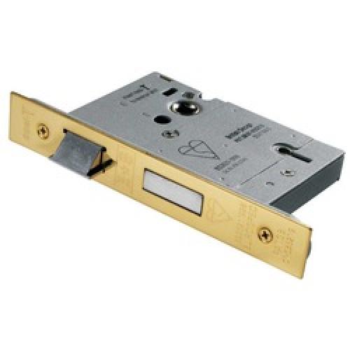 MORTICE LOCK BS 5 LEVER SATIN  64MM LSB5525-SSS EASI-T