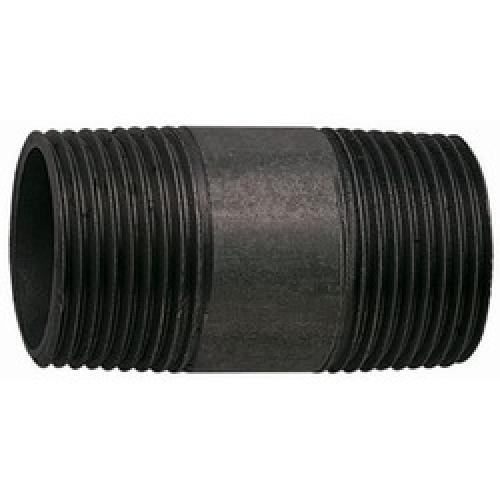 STEEL BARREL NIPPLE BLACK      HEAVY 1" BSP