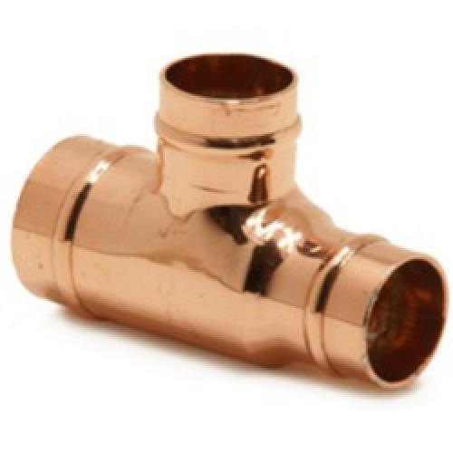 COPPER TEE ONE END & BRANCH    REDUCED 28MM X 22 X 22 YP27SR