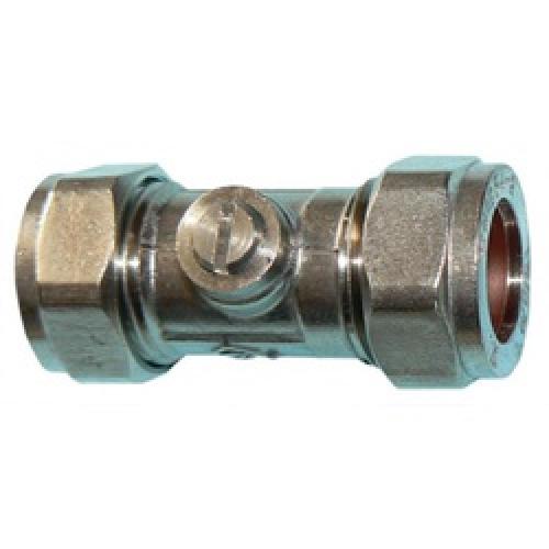 ISOLATION VALVE 22MM CP LIGHT  PATTERN