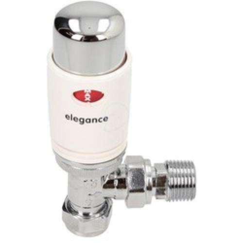 THERMOSTATIC RADIATOR VALVE    15MM ANGLE ELEGANCE EV-E15A