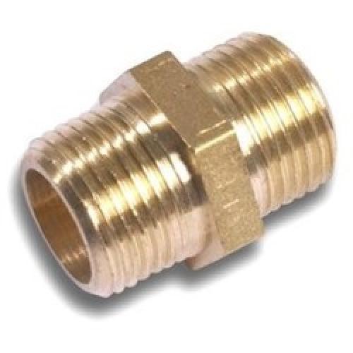 HEX NIPPLE BRASS 1" BSP