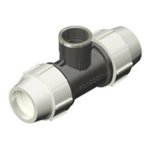 POLYETHYLENE TO FI TEE 25MM X  3/4" 7140 PLASSON