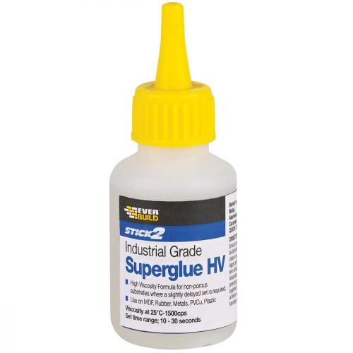 GLUE SUPER HIGH VISCOSITY 50G  EVERBUILD HV50