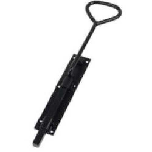 GARAGE DOOR BOLT BOWTAIL       BLK JAPP 24"