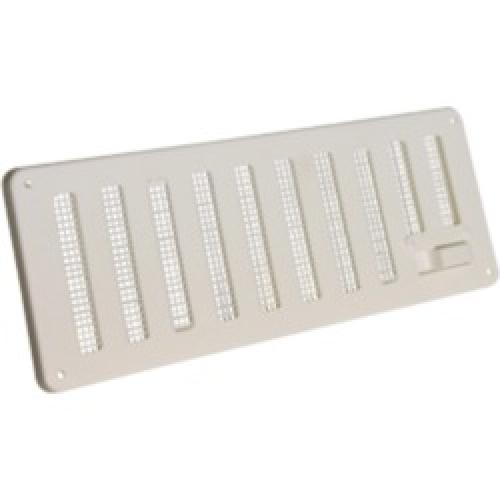 VENTILATOR HIT & MISS PLATE    PLASTIC WHITE 230 X 150MM
