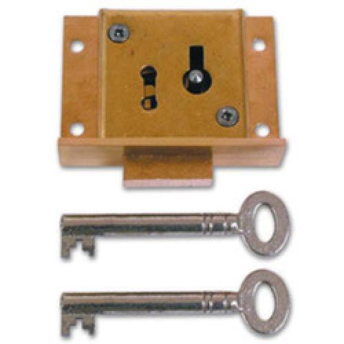 TILL LOCK 50MM BRASS