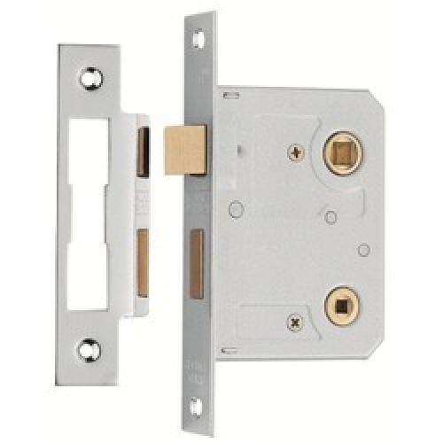 BATHROOM LOCK NICKEL           BAE5025NP64MM