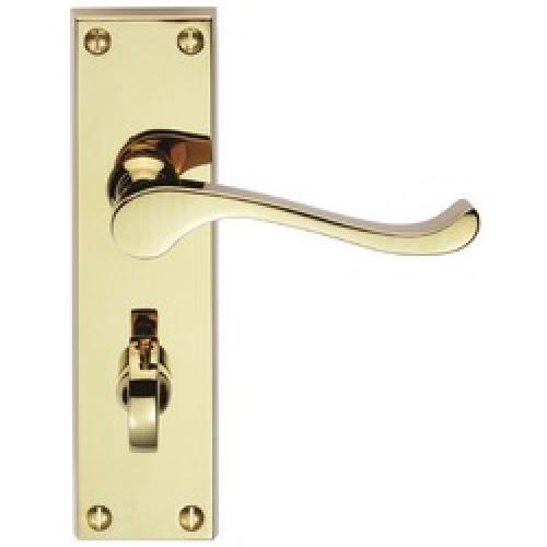 BATHROOM LOCK FURNITURE        VICTORIAN SCROLL BRASS CBS54WC
