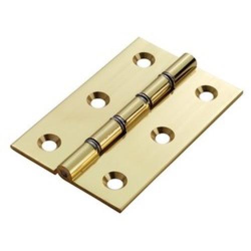 BUTT HINGE BRASS WITH STEEL    WASHER 75MM X 50MM HDSW1
