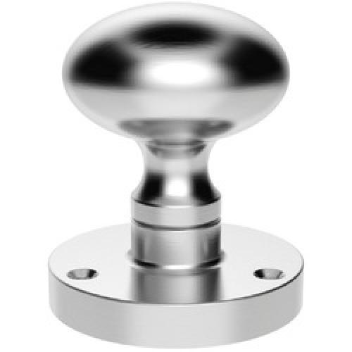 DOOR KNOB MORTICE MUSHROOM     52MM SATIN CHROME M35SCP