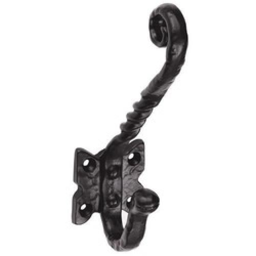 HAT & COAT HOOK ANTIQUE BLACK  LF5526