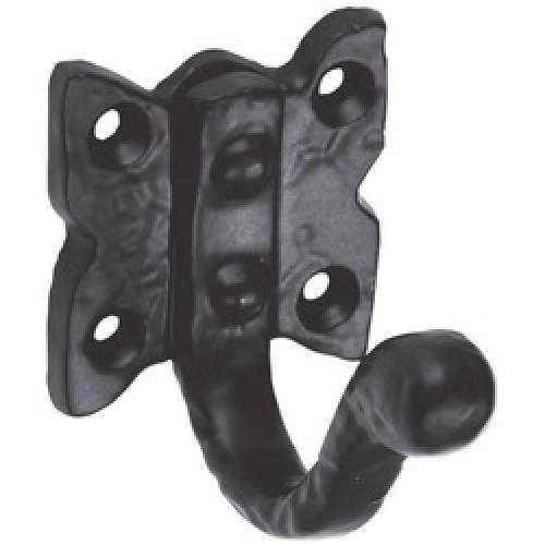 WARDROBE HOOK ANTIQUE BLACK    60MM LF5527