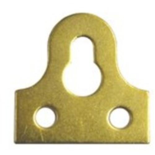 GLASS / MIRROR PLATE BRASS     50MM SLOTTED MF19L