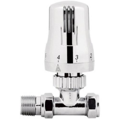 THERMOSTATIC RADIATOR VALVE IN LINE CHROME 8/10/15MM 1/2 *DIS
