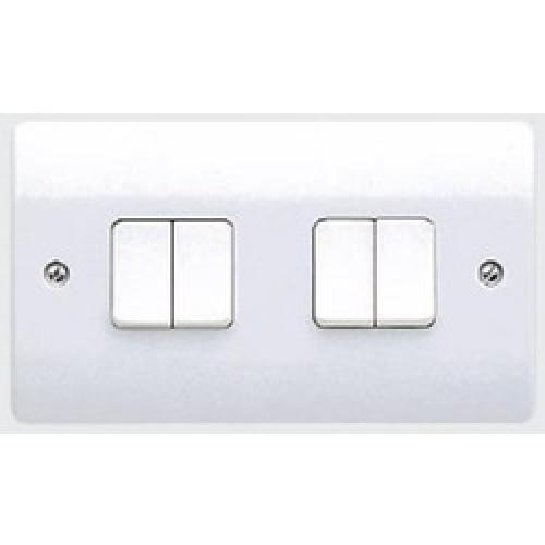 PLATE SWITCH 4 GANG TWO WAY    5 AMP K4874