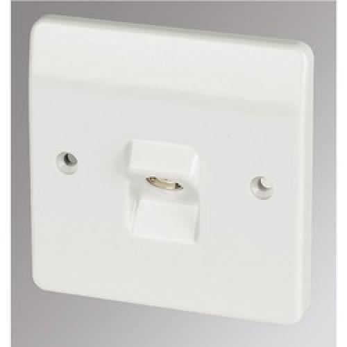 FLUSH TV COAXIAL SOCKET        ANGLED OUTLET SINGLE K3520