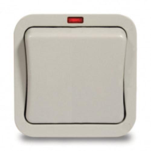 OUTDOOR SWITCH 1GANG 2 WAY     WHITE IP54