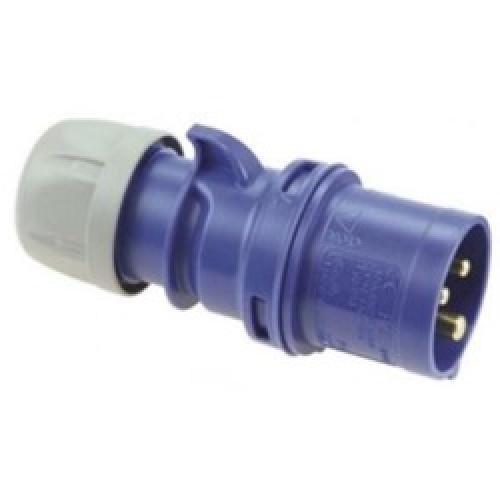 TRAILING PLUG 16A 240V BLUE