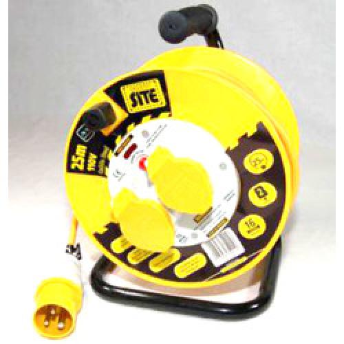CABLE REEL 25M 16A 110V TWIN   SOCKET LVCT2516/2