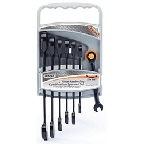 COMBINATION RATCHET SPANNER    SET 7 PIECE 51178 DRAPER