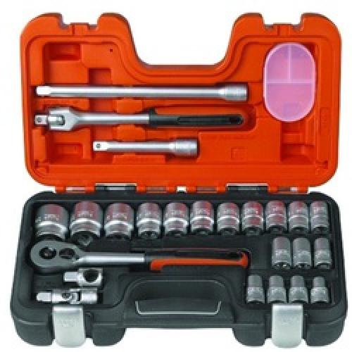 1/2 SQUARE DRIVE METRIC 24 PC  SOCKET SET S240 BAHCO