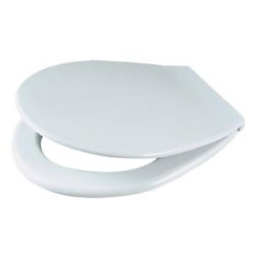 TOILET SEAT WHITE SOFT CLOSE   PLASTIC HINGES YORK STA-TITE