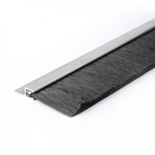 DRAUGHT EXCLUDER BRUSH 3M ALUM 25MM BRISTLE 45MM OVERALL