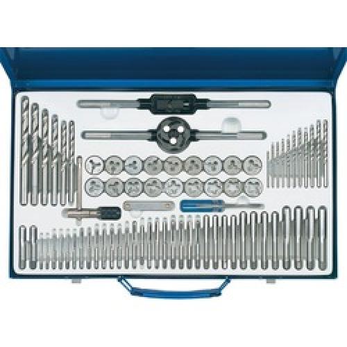 TAP & DIE SET METRIC & BSP     75 PIECE 79205 DRAPER