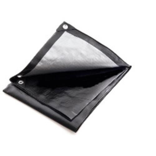 POLYETHYLENE TARPAULIN 5       X 4M HEAVY DUTY BLACK/SILVER