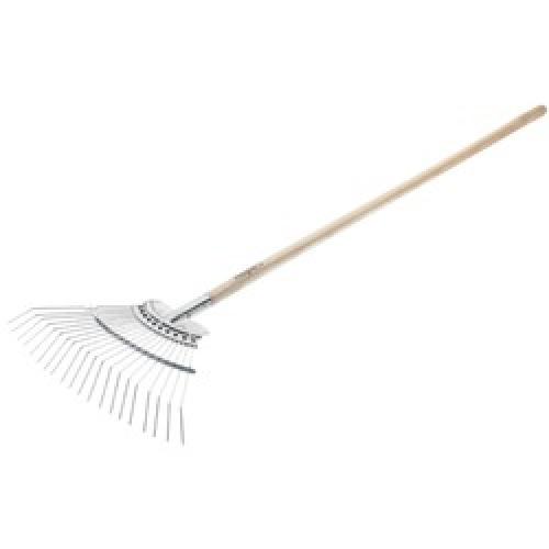 LAWN RAKE STAINLESS STEEL ASH  SHAFT BULPGGR BULLDOG