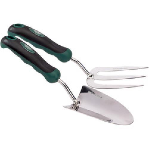 HAND FORK & TROWEL SET         STAINLESS STEEL 28319 DRAPER