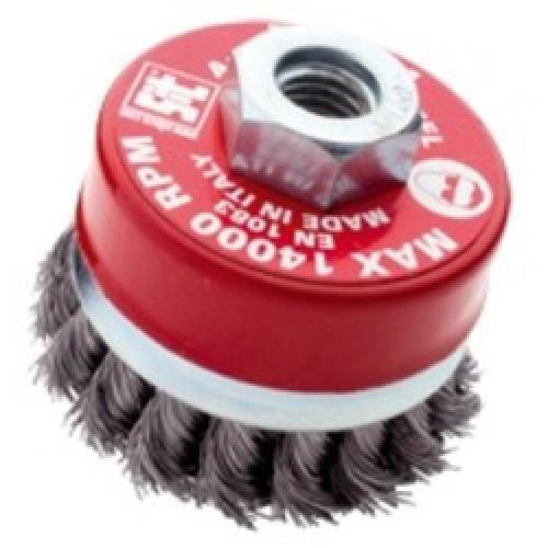 TWIST KNOT WIRE CUP BRUSH 8MM  M14