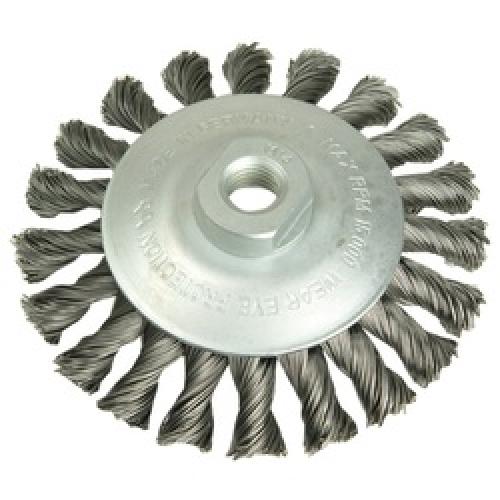 TWIST KNOT CONICAL BRUSH 120MM M14 LESSMANN