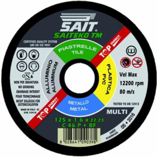 CUTTING DISC MULTI PURPOSE     115MM X 1.6MM X 22MM SAITEKO