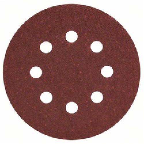 SANDING DISC 125MM 60 GRIT     VELCRO 8 HOLE AW-D SAIT