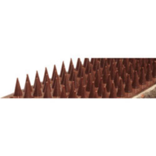 SECURITY SPIKE BROWN PLASTIC   500 x 40 x 20mm PACK OF 8