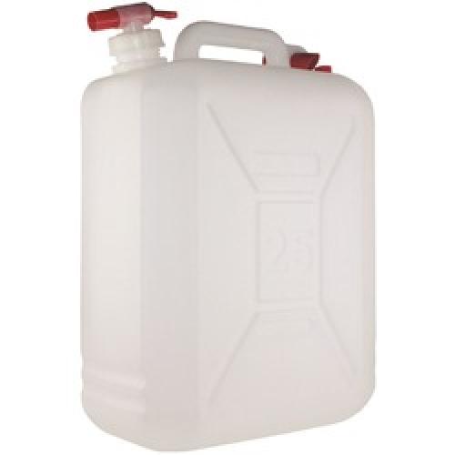 PLASTIC WATER CONTAINER 25     LITRE WITH TAP