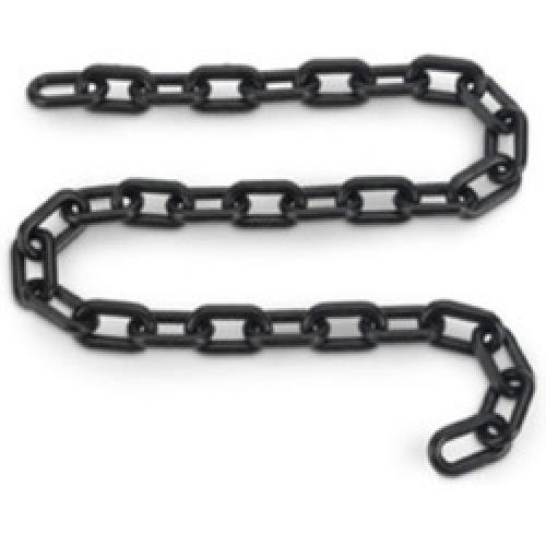 PLASTIC CHAIN BLACK 6 x 47MM   (METRE)
