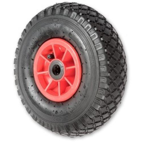 PNEUMATIC WHEEL 250MM DIAM X   20MM BORE - 80MM WIDE POLY CTR