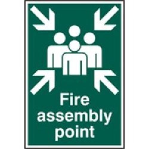SIGN FIRE ASSEMBLY POINT       200 X 300MM