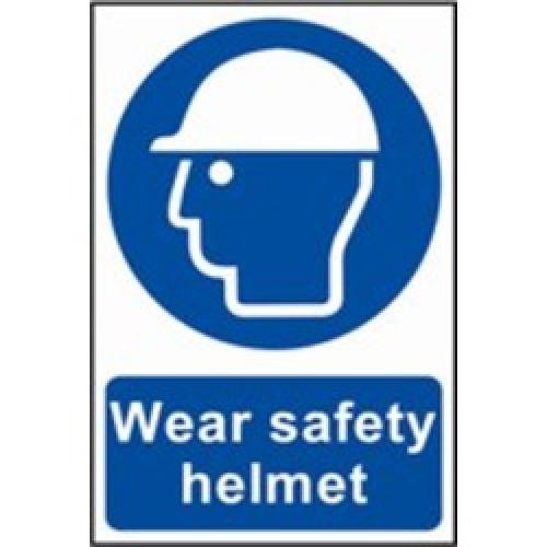 SIGN WEAR SAFETY HELMET        200 X 300MM
