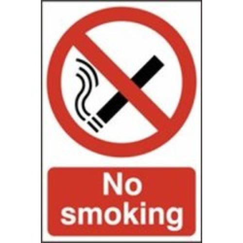 SIGN NO SMOKING 600 X 400MM