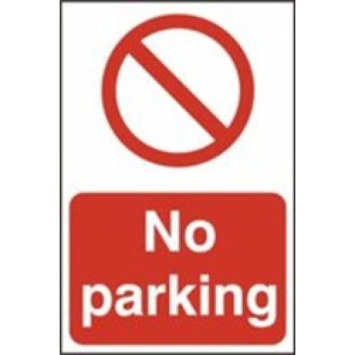 SIGN NO PARKING 600 X 400MM